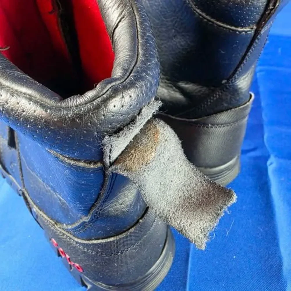 Polo Ralph Lauren Conquest Hi III black leather boots